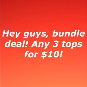 Bumbdle Deal! 3 Tops for $10